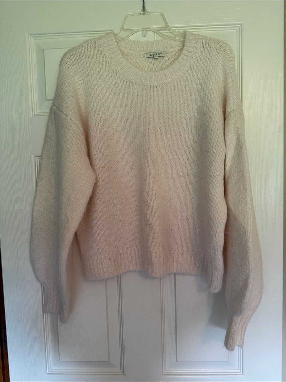 Z Supply Soft Cream Scoop Neck Sweater